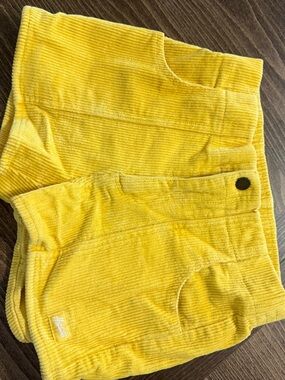Men's Yellow Retro 70s Corduroy Shorts- Hammies